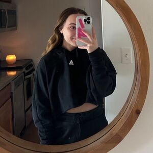 Adidas Cropped Sweat Set Hoodie and Shorts